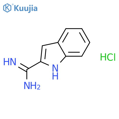 1H-Indole-2-carboximidamide, hydrochloride structure