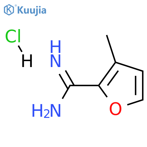 3-methylfuran-2-carboximidamide hydrochloride structure