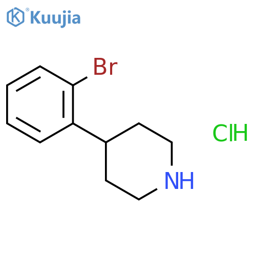 4-(2-Bromophenyl)piperidine hydrochloride structure