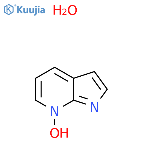 1H-pyrrolo2,3-bpyridin-7-ium-7-olate hydrate structure