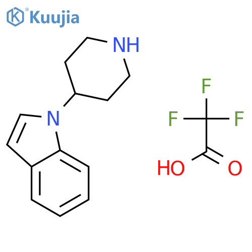 1-(Piperidin-4-yl)-1H-indole trifluoroacetate structure