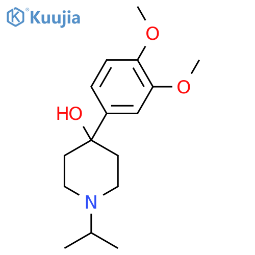 4-(3,4-DIMETHOXYPHENYL)-1-ISOPROPYLPIPERIDIN-4-OL structure