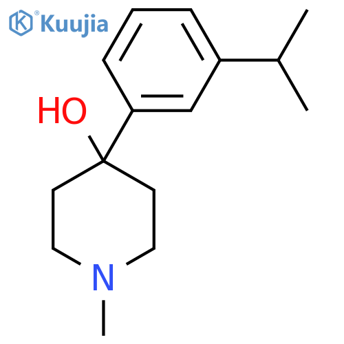 4-Hydroxy-4-(3-iso-propylphenyl)-1-methylpiperidine structure