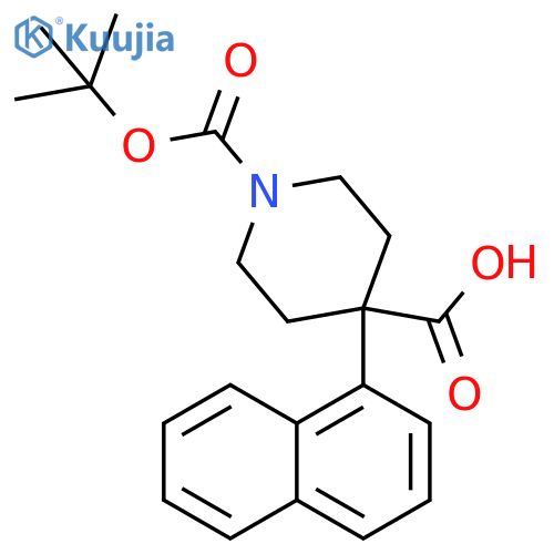 Boc-4-(naphthalen-1-yl)-piperidine-4-carboxylic acid structure