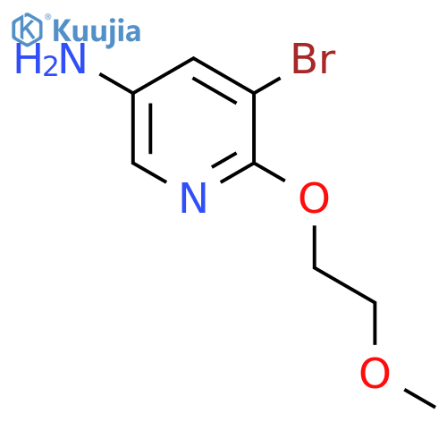 5-Bromo-6-(2-methoxyethoxy)pyridin-3-amine structure