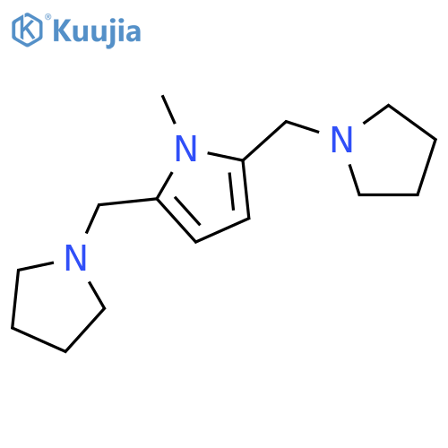 1H-Pyrrole, 1-methyl-2,5-bis(1-pyrrolidinylmethyl)- structure