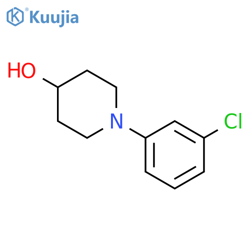 1-(3-chlorophenyl)piperidin-4-ol structure