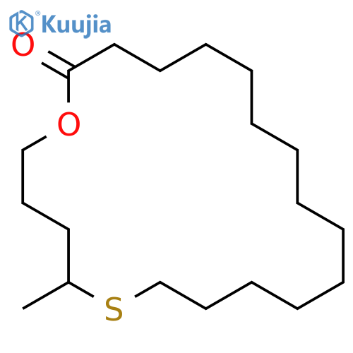 1-Oxa-6-thiacycloeicosan-20-one, 5-methyl- structure