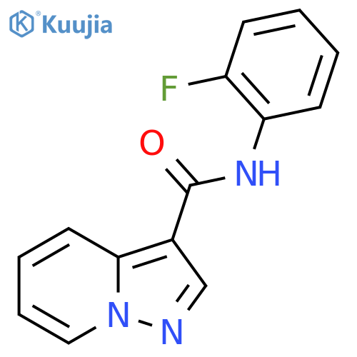 N-(2-fluorophenyl)pyrazolo1,5-apyridine-3-carboxamide structure