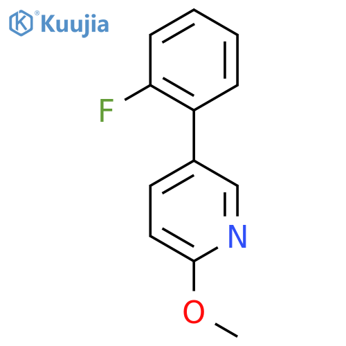 5-(2-Fluorophenyl)-2-methoxypyridine structure