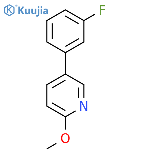 5-(3-Fluorophenyl)-2-methoxypyridine structure