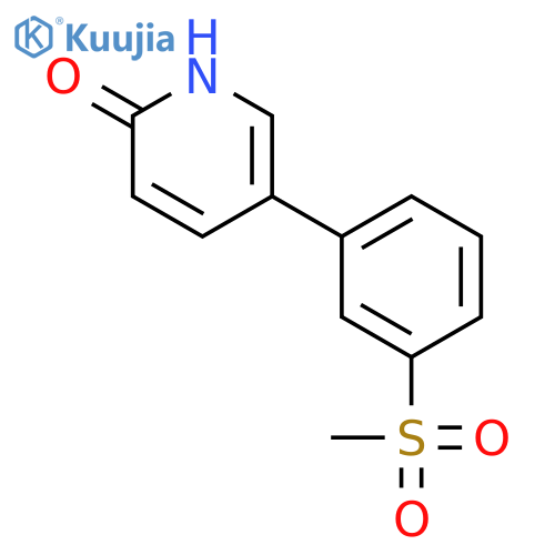 5-(3-methylsulfonylphenyl)-1H-pyridin-2-one structure