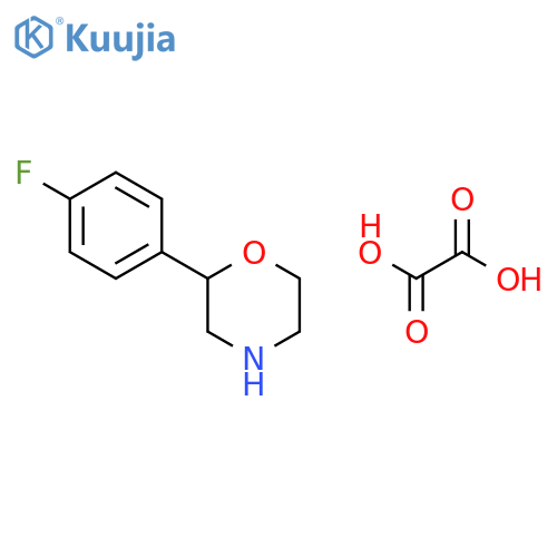 2-(4-fluorophenyl)morpholine; oxalic acid structure