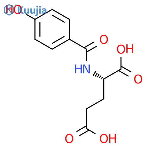 L-Glutamic acid, N-(4-hydroxybenzoyl)- structure