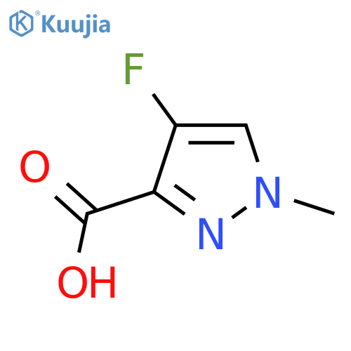 4-Fluoro-1-methyl-1H-pyrazole-3-carboxylic acid structure