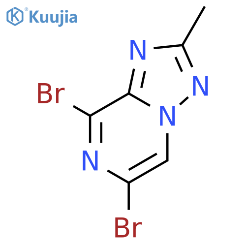 6,8-Dibromo-2-methyl-1,2,4triazolo1,5-apyrazine structure