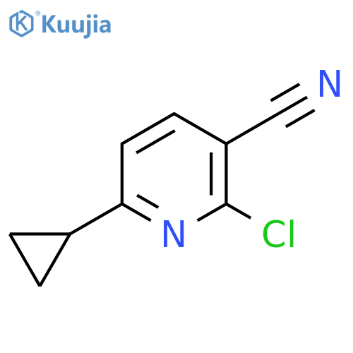 2-chloro-6-cyclopropylpyridine-3-carbonitrile structure