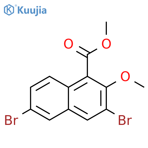 Methyl 3,6-dibromo-2-methoxy-1-naphthoate structure