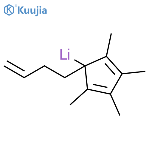 Lithium, [1-(3-butenyl)-2,3,4,5-tetramethyl-2,4-cyclopentadien-1-yl]- structure
