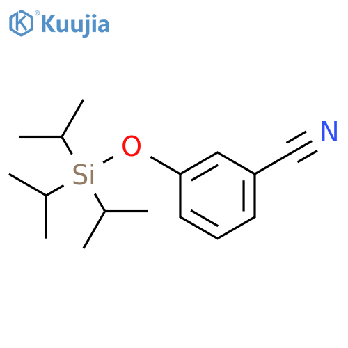 Benzonitrile, 3-[[tris(1-methylethyl)silyl]oxy]- structure
