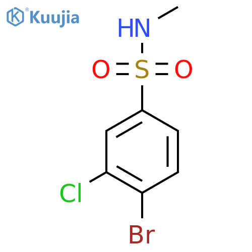 4-Bromo-3-chloro-n-methylbenzene-1-sulfonamide structure