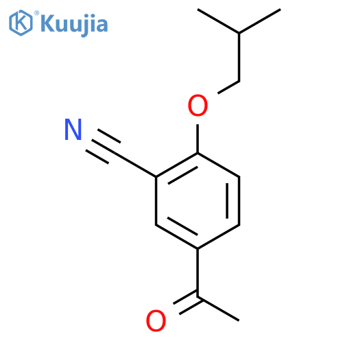 1-(3-Cyano-4-isobutoxyphenyl)ethanone structure
