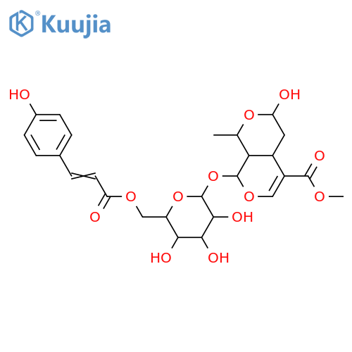 Kingisidic acid; 7R-Alcohol, 6'-O-(4-hydroxy-E-cinnamoyl), Me ester structure