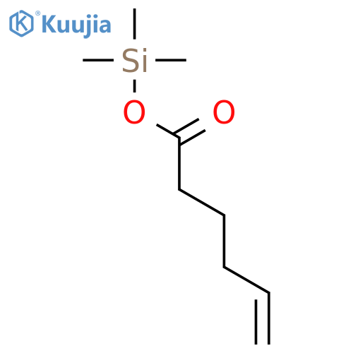 5-Hexenoic acid, trimethylsilyl ester structure