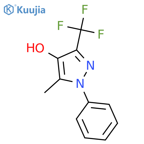 5-Methyl-1-phenyl-3-(trifluoromethyl)-1H-pyrazol-4-ol structure