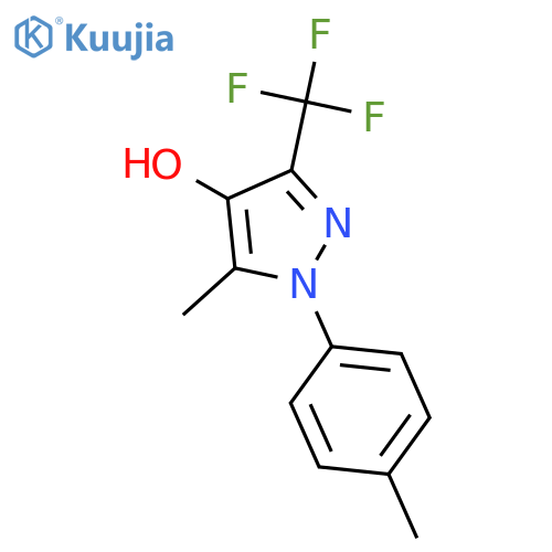 1H-Pyrazol-4-ol, 5-methyl-1-(4-methylphenyl)-3-(trifluoromethyl)- structure