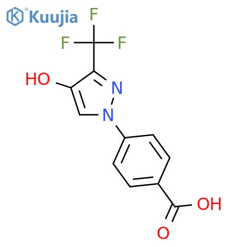 Benzoic acid, 4-[4-hydroxy-3-(trifluoromethyl)-1H-pyrazol-1-yl]- structure