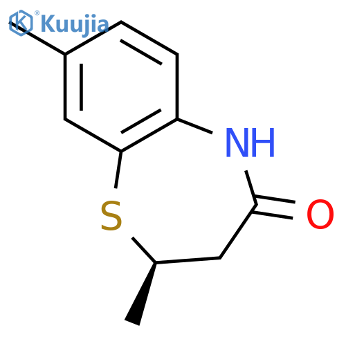 1,5-Benzothiazepin-4(5H)-one, 2,3-dihydro-2,8-dimethyl-, (R)- structure