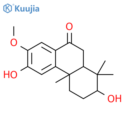 9(1H)-Phenanthrenone,2,3,4,4a,10,10a-hexahydro-2,6-dihydroxy-7-methoxy-1,1,4a-trimethyl-,(2S,4aS,10aR)- structure
