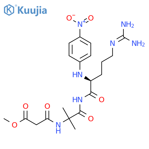 L-Argininamide,N-(3-methoxy-1,3-dioxopropyl)-2-methylalanyl-N-(4-nitrophenyl)- structure