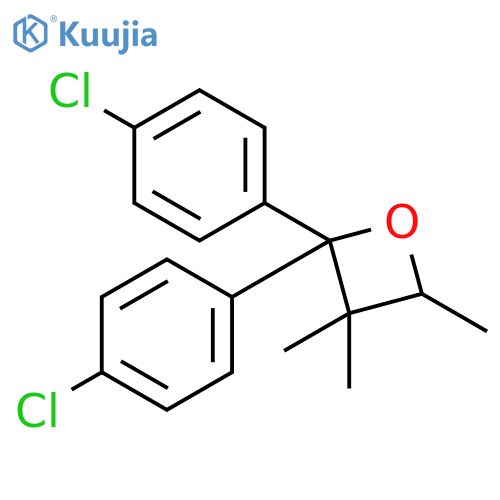 Oxetane, 2,2-bis(4-chlorophenyl)-3,3,4-trimethyl- structure