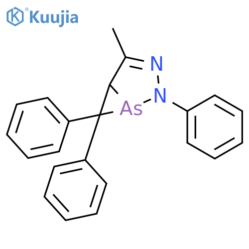 2,3-Diaza-1-arsabicyclo[3.1.0]hex-3-ene, 4-methyl-2,6,6-triphenyl- structure