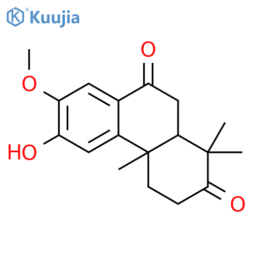 2,9(1H,3H)-Phenanthrenedione,4,4a,10,10a-tetrahydro-6-hydroxy-7-methoxy-1,1,4a-trimethyl-, (4aS,10aR)- structure