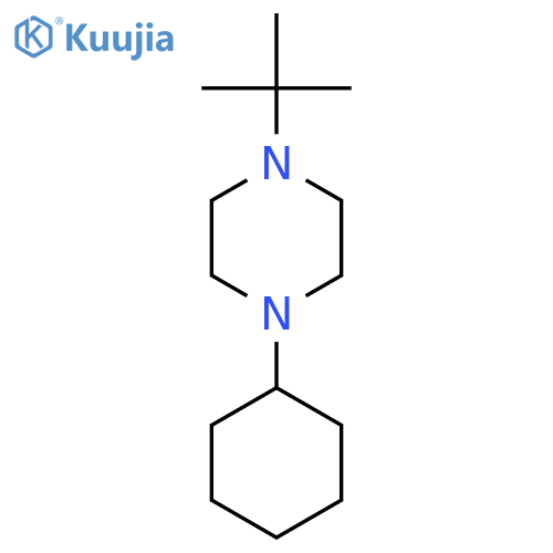 Piperazine, 1-cyclohexyl-4-(1,1-dimethylethyl)- structure
