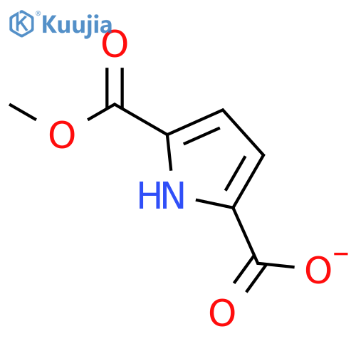 5-(methoxycarbonyl)-1H-pyrrole-2-carboxylic acid structure