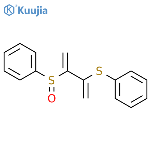 Benzene, [[1-methylene-2-(phenylsulfinyl)-2-propenyl]thio]- structure
