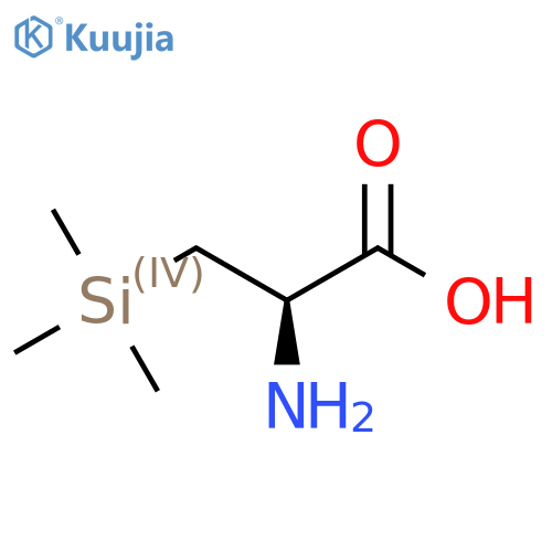 (2R)-2-amino-3-(trimethylsilyl)propanoic acid structure