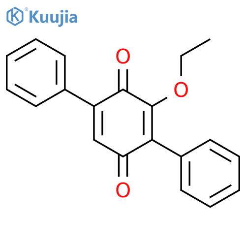 2,5-Cyclohexadiene-1,4-dione, 3-ethoxy-2,5-diphenyl- structure