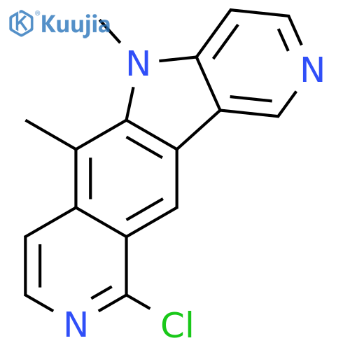 5H-PYRIDO[3',4':4,5]PYRROLO[2,3-G]ISOQUINOLINE, 10-CHLORO-5,6-DIMETHYL- structure