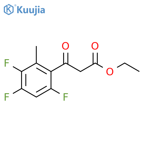 Ethyl (3,4,6-Trifluoro-2-methylbenzoyl)acetate structure
