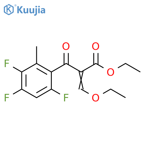 2-(2-Methyl-3,4,6-trifluorobenzoyl)-3-ethoxyacrylic Acid Ethyl Ester structure
