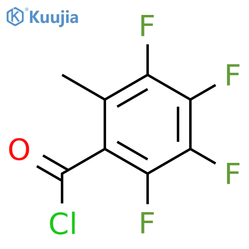 Benzoyl chloride, 2,3,4,5-tetrafluoro-6-methyl- structure
