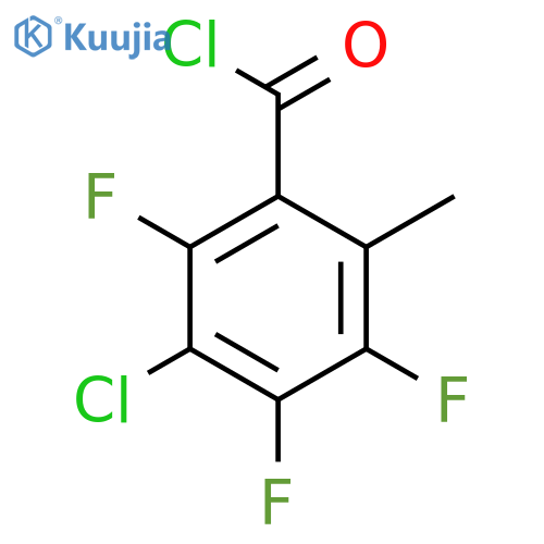 Benzoyl chloride, 3-chloro-2,4,5-trifluoro-6-methyl- structure