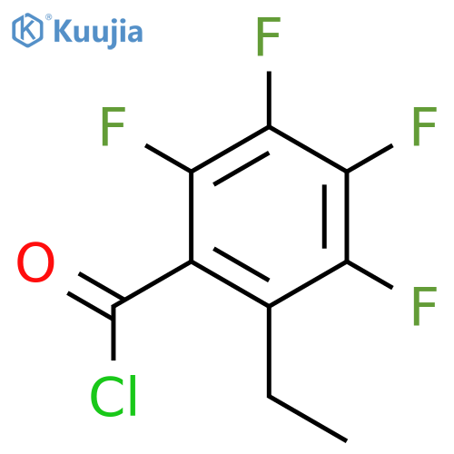 Benzoyl chloride, 2-ethyl-3,4,5,6-tetrafluoro- structure