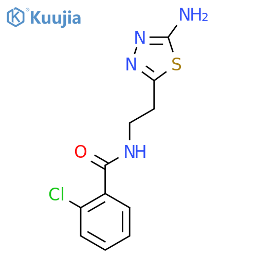 N-2-(5-Amino-1,3,4-thiadiazol-2-yl)ethyl-2-chlorobenzamide structure