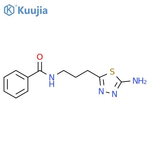 N-3-(5-Amino-1,3,4-thiadiazol-2-yl)propyl-benzamide structure